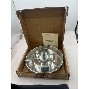 Vintage 1962 CHICAGO METALLIC 9" Checkerboard Cake Pan Set #2400 Retro Kitchen